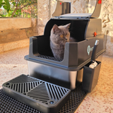 PetSouks Stainless Steel Cat Litter Box — Complete Setup