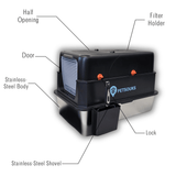 PetSouks Stainless Steel Cat Litter Box — Complete Setup
